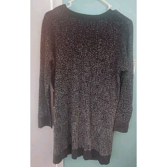 ! Soma ombre long button front cardigan size M black silver Metallic - Picture 5 of 7